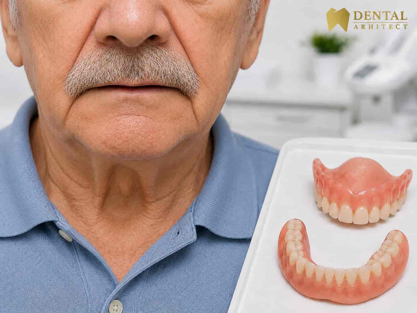 Pacient cu proteză dentară mobilă